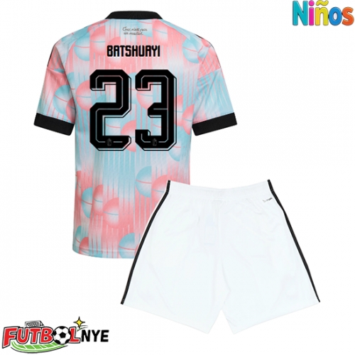 Camiseta Bélgica Michy Batshuayi #23 Visitante Equipación para niños Mundial 2026 manga corta (+ pantalones cortos)